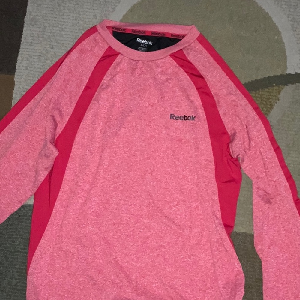 Reebok Two-Tone Pink Athletic Top